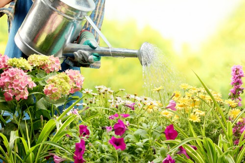 Hard landscaping features for a West Heath garden